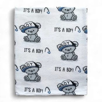 Пеленка байковая фланель 110 х 90 см It's A Boy