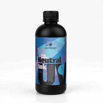 Чернила для УФ печати My Print UV LED neutral (0,5 л) cyan (9605)