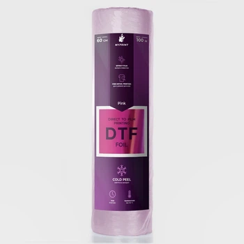 Фольга для DTF печати My Print Silver Foil, рулон 0,3*100 м (11581)