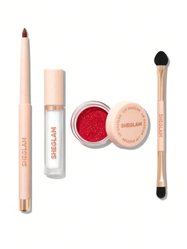 Набор блесток для губ Lip Dazzler Glitter Kit, Curtain Call, 1,7 г/0,2 г/1,1 г