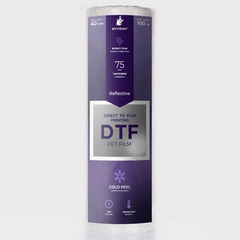 Плівка для DTF друку My Print світловідбиваюча, рулон 0,4*100 м (9542)