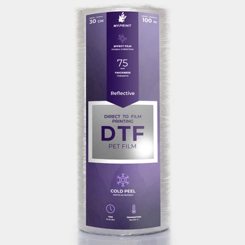 Пленка для DTF печати My Print светоотражающая, рулон 0,3*100 м (9543)