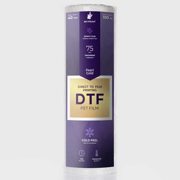 Плівка для DTF друку My Print перламутрова золотиста, рулон 0,4*100 м (9539)