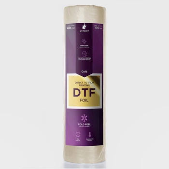 Фольга для DTF печати My Print Gold Foil, рулон 0,6*100 м (11580)