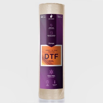 Фольга для DTF друку My Print Orange Foil, рулон 0,6*100 м (11586)