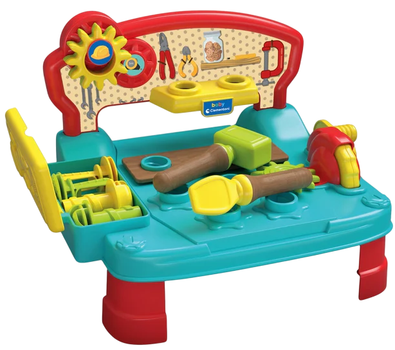 Stolik Montessori Clementoni Baby warsztatowy z drewnianymi elementami (8005125179688)