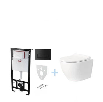 Комплект 4 в 1 инсталляция ALCA AM101/111520 VENTA RIMLESS URB