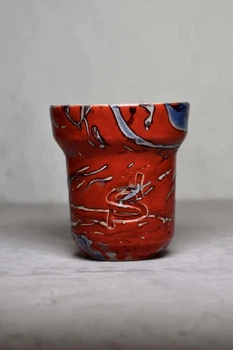 Чаша для кальяна Space&Solaris Hookah Bowl - "Ironman" (красно-голубая) 5092401