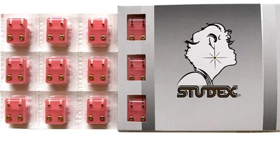 Пирсинг ушей Studex, позолоченный 14 карат, миниатюрные жемчужины из черного оникса, 12 пар M307Y