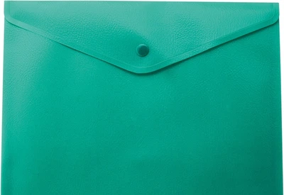 Папка-конверт А4 на кнопке, полупрозрачная, зелёная BM.3925-04 BUROMAX (4823078953216)