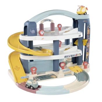 lгровий набiр Smoby Little Великий гараж 3 поверхи з машин та гелікоптерів 7600140203 (3032161402031)