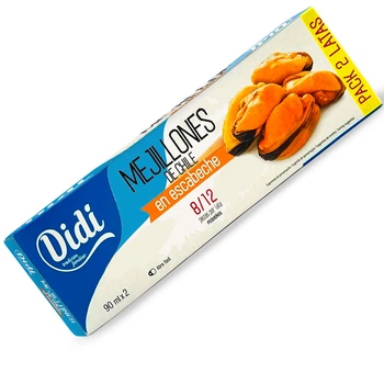 Мидии Didi Mejillones de Chile en Escabeche в маринаде 90 мл x 2