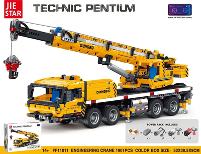 Zestaw klocków Dźwig 1901 element Żółty ZKL.FF11011 (5903864946413)