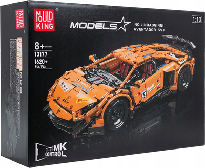 Набір кубиків Спортивний автомобіль помаранчевий 1620 елементів ZKL.13177S (5903864972573)