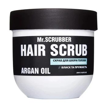 Скраб для шкіри голови та волосся з олією аргани і кератином Hair Scrub Argan Oil 250 гр