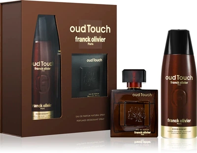 Подарунковий набір для чоловіків Franck Olivier Oud Touch Парфумована вода 100 мл + Дезодорант-спрей 250 мл