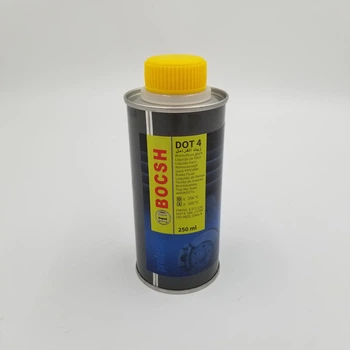 Гальмівна рідина DOT-4 0,25л BOSCH (жестяна банка)