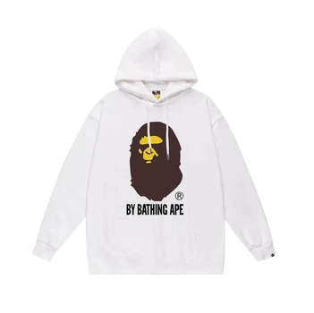 Чоловіче худі- з капюшоном бавовняна Bape By bathing ape 165359 S білий