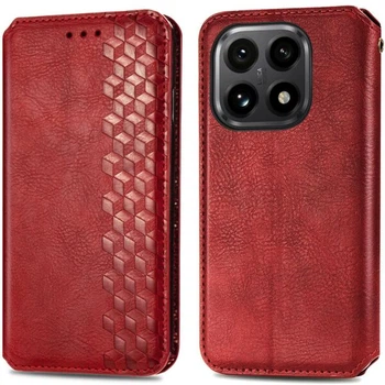 Чохол Deexe Rhombus Wallet для Xiaomi 15T - Red