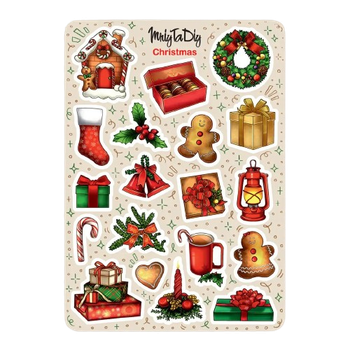 Стікер-наклейки MriyTaDiy Art Christmas 10х15см