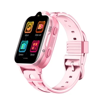Дитячий наручний смарт годинник K15 з камерою, GPS відстеженням і 4G / WiFi Pink (16422)