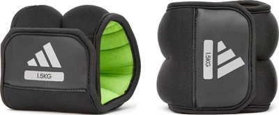 Утяжелители для щиколотки/ запястий Adidas Ankle/Wrist Weights черный, зеленый Унисекс 1.5 кг