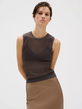 Майка женская Calvin Klein 461944237 XL Серая (1159847253)