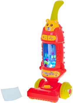 Odkurzacz bezprzewodowy pionowy interaktywny Ricokids z dźwiękiem Malinowy (5903039718753)