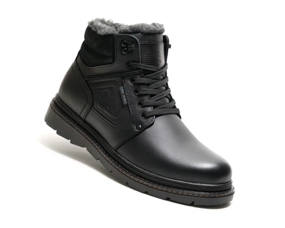 Черевики чоловічі шкіряні Alaska Black Dav Shoes чорний 41