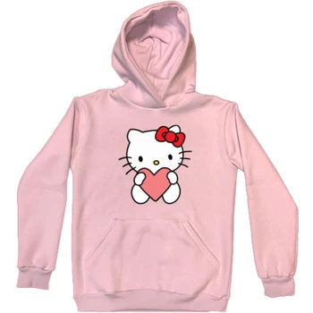 Худі Преміум Дитяча Hello Kitty Love Розмір 152 См (12-13Р.) Дуже Світлий Рожевий Без Утеплювача