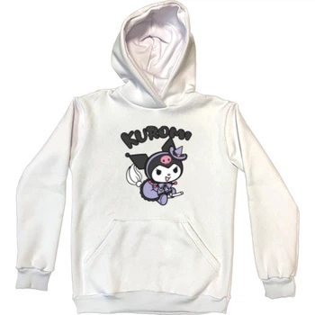 Худі Преміум Дитяча Kuromi Hello Kitty 5 Розмір 128 См (7-8Р.) Білий Без Утеплювача