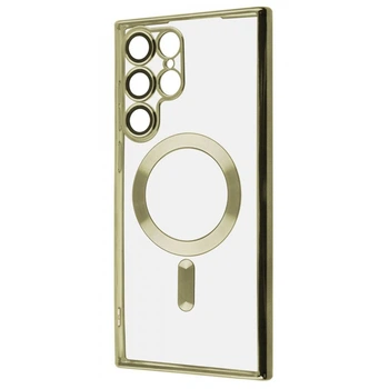 Чехол Fiji Chrome для Samsung Galaxy S22 Ultra (S908) с MagSafe и защитой камер Gold