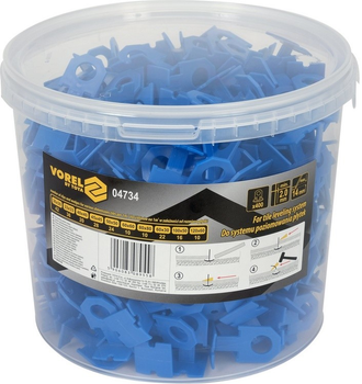 Скоби для вирівнювання плитки VOREL 2 мм 400 шт. 04734 (5906083089558)