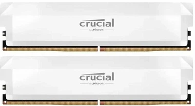 Оперативна пам'ять 32GB (2x16GB) Crucial Pro Overclocking White DDR5 6400 MHz (CP2K16G64C38U5W)