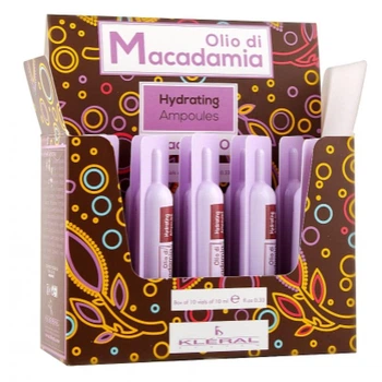 Ампулы для увлажнения волос Kleral System Olio Di Macadamia Hydrating Ampoules 10 x 10 мл