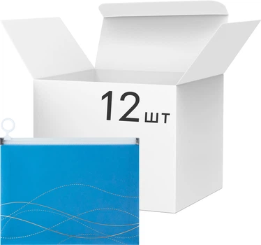 Набор папок на молнии zip-lock Axent Waves-2 A5 12 шт (1498-41-A)