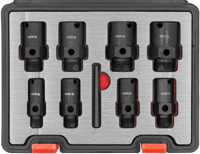 Zestaw do naprawy gwintów zewnętrznych i wewnętrznych YATO YT-17600 9 szt (5906083104640)