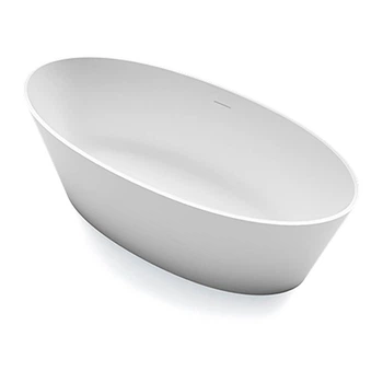 Ванна зі штучного каменю Treesse Alma 175x80x55h, біла глянцева (V015BL)