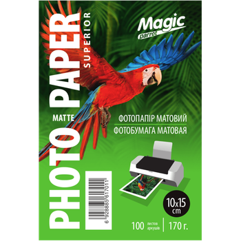 Матовий фотопапір 10x15, 170 р./м. Magic (100 аркушів) Superior