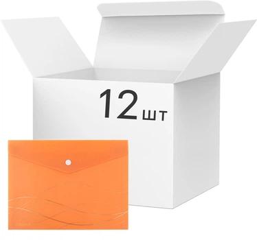 Набір папок на кнопці Axent Waves-1 A5+ 12 шт (1496-40-A)