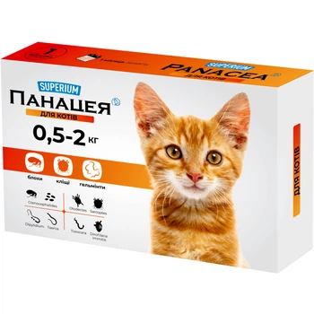 Таблетки для животных Superium Панацея для кошек 0.5-2 кг (4823089348766)
