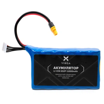 Аккумуляторный блок Vinga Li-ion 6S2P 11000mAh з балансувальним дротом (JHY Li-Ion 21700 5500mAh) (V6S2P-11000MAH)