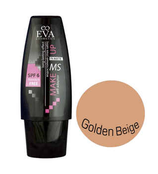 Крем тональний Eva Cosmetics MAX SATIN golden biege 40 мл 0523
