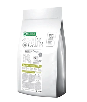 Сухой беззерновой корм Natures Protection Superior Care White Dogs Grain Free Junior Small & Mini Breeds White Fish для юниоров мелких пород з белой рыбой 17 кг
