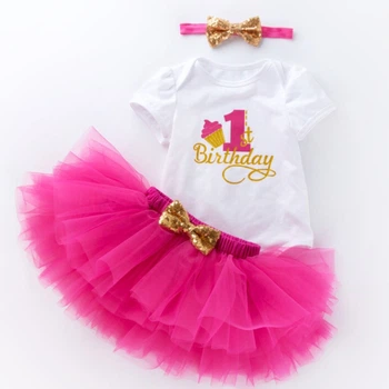 Боди детское для девочки 1st Birthday 66см Темно-розовый (4871)