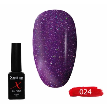 Гель-лак для ногтей, для маникюра X Nail Bar Professional 10ml №024