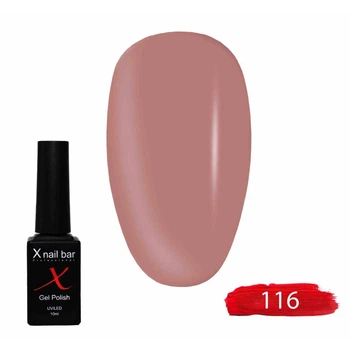 Гель-лак для ногтей, для маникюра X Nail Bar Professional 10ml №116
