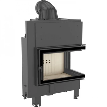 Каминная топка Kratki MBM 10 BS 10,0 кВт, правая - гнутое стекло