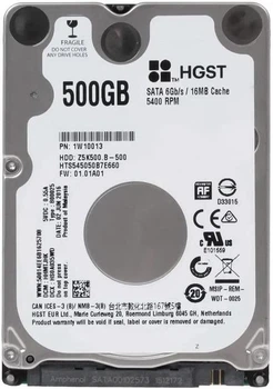 Жорсткий диск Hitachi (HGST) Travelstar Z5K500.B 500GB 5400rpm 16MB HTS545050B7E660 2.5" SATA III (б/в)