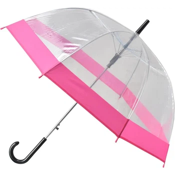 Зонт Semi Line Transparent-Pink прозрачный полуавтоматический 84 см(DS_EADFD6891761)